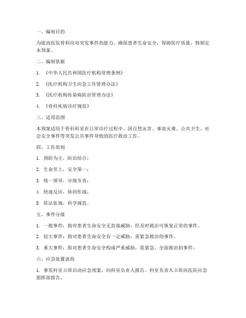 骨科应急预案_医疗