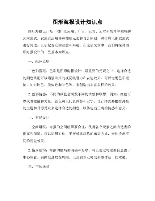 图形海报设计知识点