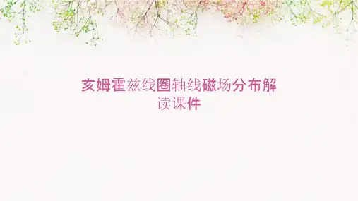 亥姆霍兹线圈轴线磁场分布解读课件