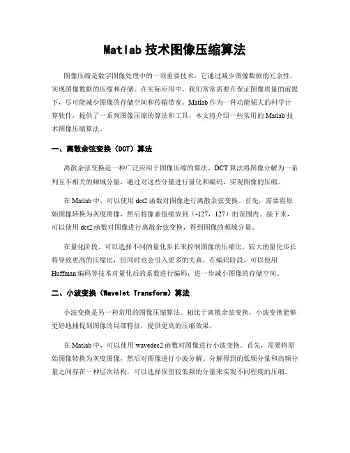 Matlab技术图像压缩算法