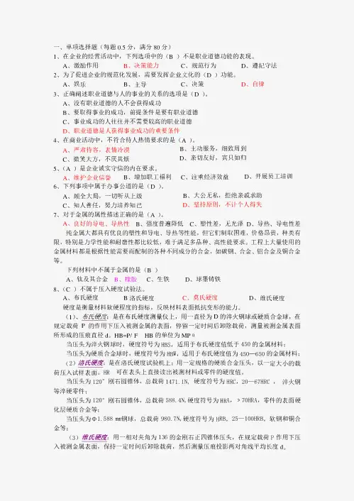 数控车床中级考试-题库及答案(200题)