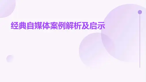 经典自媒体案例解析及启示