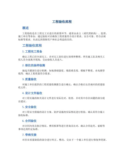 工程验收流程