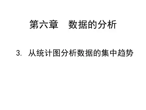 从统计图分析数据的集中趋势课件