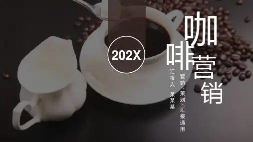 咖啡主题营销策划PPT模板