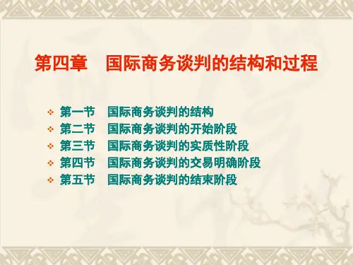 国际商务谈判的结构和过程讲义课件(PPT 38页)