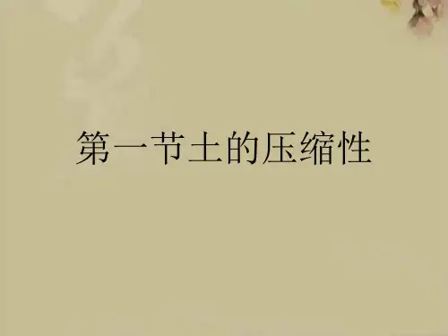 土的压缩性