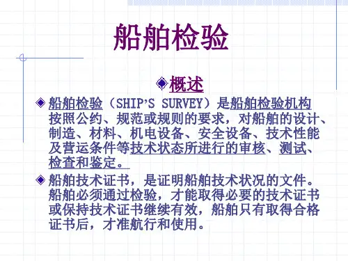 船舶检验