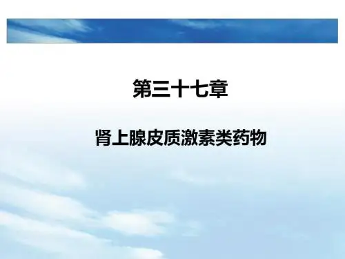 肾上腺皮质激素类药物 PPT课件