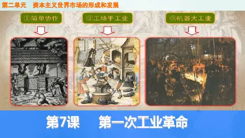 人教版高中历史必修2优质课件1：第7课第一次工业革命