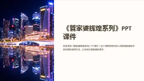 《管家婆辉煌系列》课件
