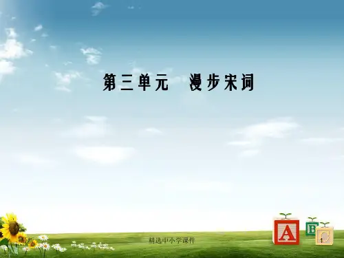 精选-高中语文第三单元16辛弃疾词三首课件粤教版选修唐诗宋词元散曲
