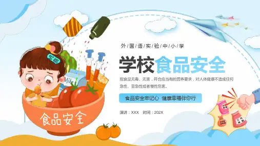 学校食品安全教育班会PPT课件