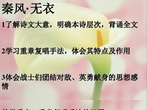 秦风·无衣PPT(优秀课件)5 人教版