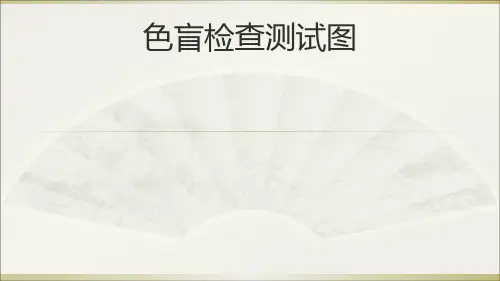 色盲检查测试图[优质ppt]