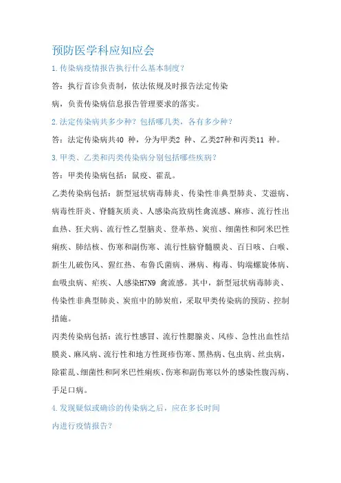 院感应知应会