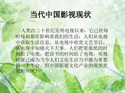 当代中国影视现状