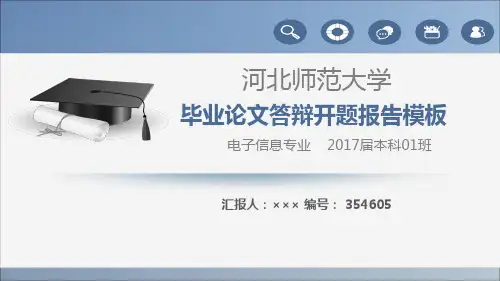 【强烈推荐】河北师范大学论文答辩模板