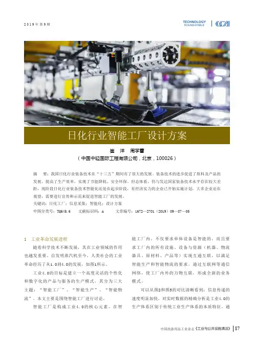 日化行业智能工厂设计方案