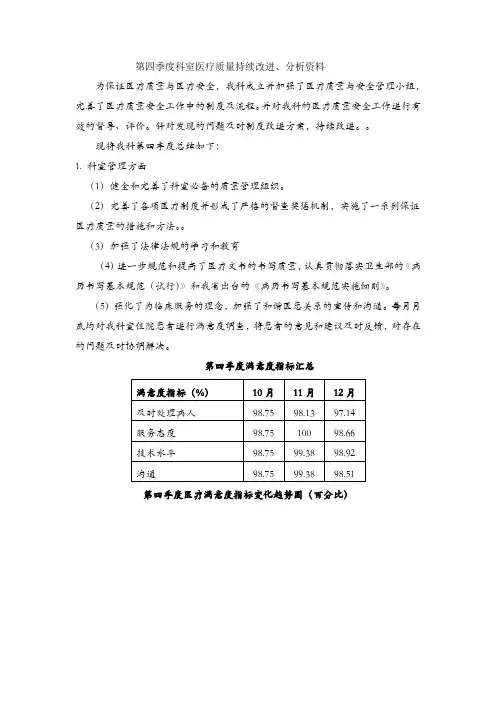 第四季度医疗质量安全管理与持续改进总结1-(1)