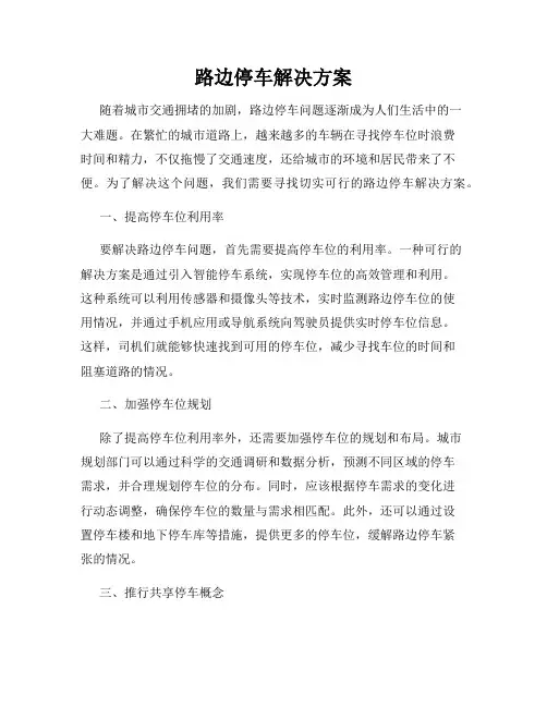 路边停车解决方案
