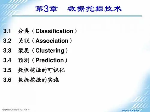 第3章 数据挖掘技术