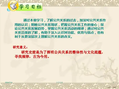 公共关系的起源与发展.课件