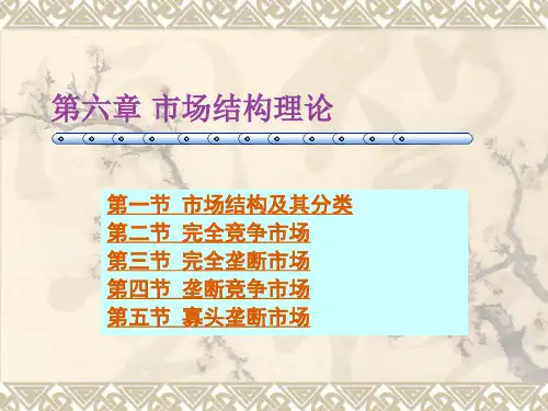 西方经济学之市场结构理论.pptx
