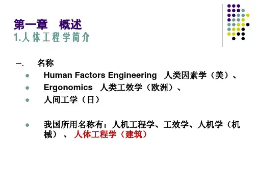 人体工程学