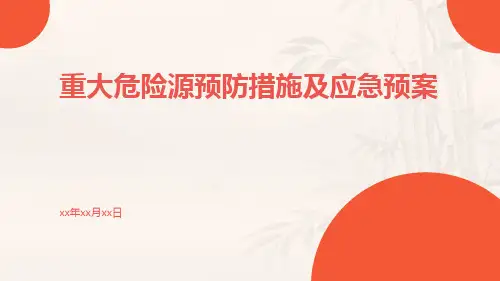 重大危险源预防措施及应急预案