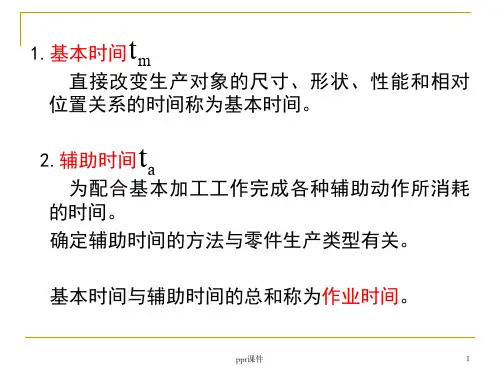 机械加工工艺的技术经济性分析  ppt课件