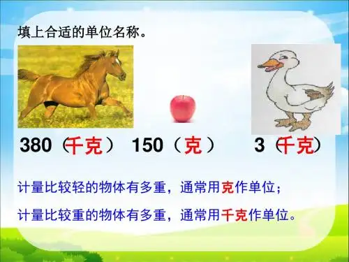 《吨的认识》