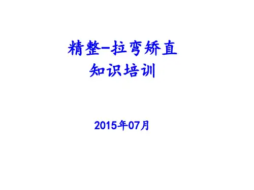1精整--拉矫培训