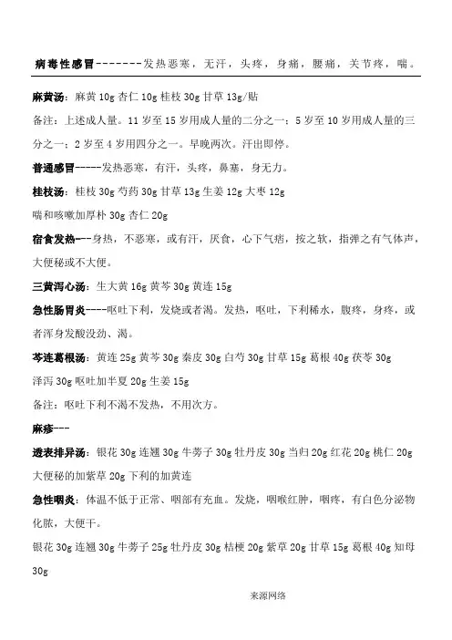 大医传承药方 郭生白