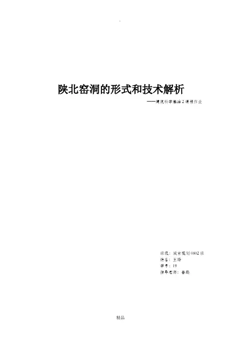 陕北窑洞的形式和技术解析