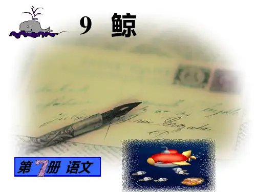 小学五年级上册语文第九课鲸