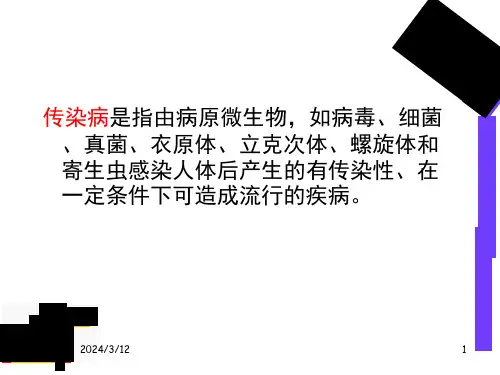 最新常见的传染性疾病PPT课件