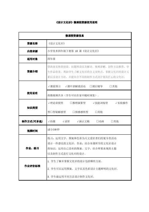 小学四年级美术精品课件--设计文化衫