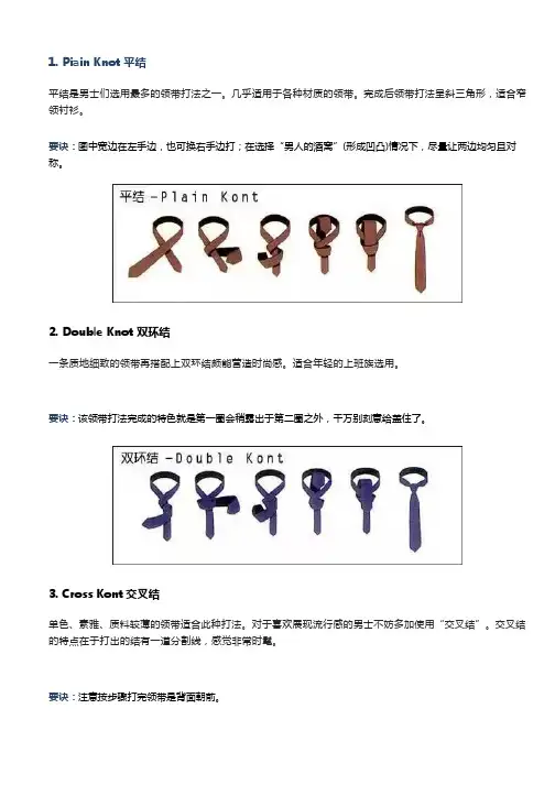 系领带的方法
