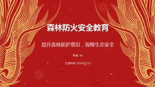 森林防火安全教育主题班会课件