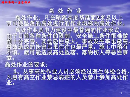 32.高空作业培训