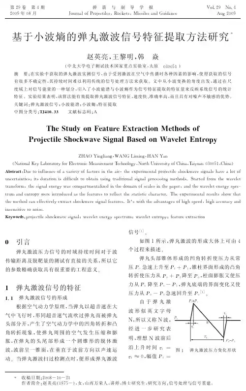 基于小波熵的弹丸激波信号特征提取方法研究