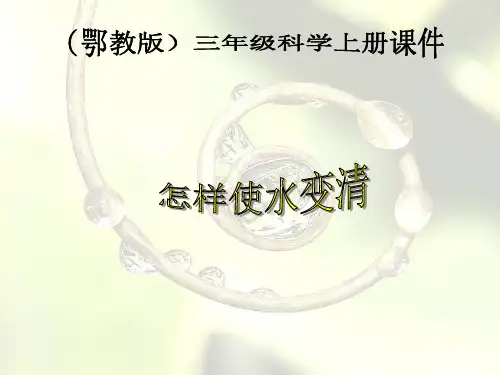 《怎样使水变清》ppt课件(2篇)