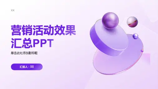 营销活动效果汇总PPT
