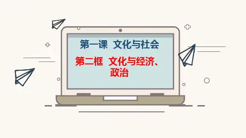 1.2 文化与经济、政治 课件-高中政治人教版必修三(共45张PPT)