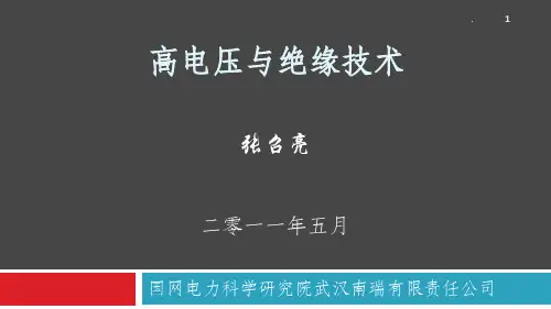 高电压与绝缘技术PPT课件