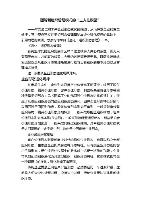 图解新组织管理模式的“三支柱模型”