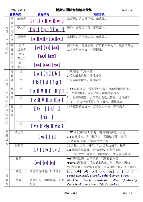 音素分类