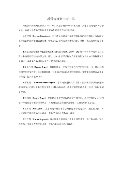 质量管理新七大工具