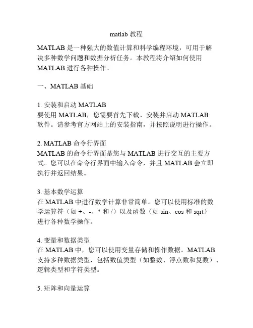 matlab 教程